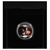 1 PC. Star Trek (The Kiss) Silver Plated Round Col