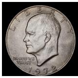 1972-p Ty 2 Eisenhower Dollar Near Top Pop $1 ms65