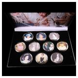 10 Coin Queen Elizabth II Gold Plated Round Collec