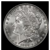 1884-p Morgan Dollar $1 Grades ms65