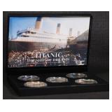 5 Coin Titanic Remembrance Gold Plated Round Colle
