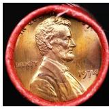 BU Shotgun Lincoln 1c roll, 1974-p 50 pcs Bank Wra