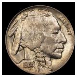 1918-p Buffalo Nickel 5c Grades ms63