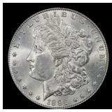 1896-p Morgan Dollar $1 Grades ms63