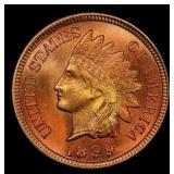 1899 Indian Cent Near Top Pop! 1c ms67 rd SEGS