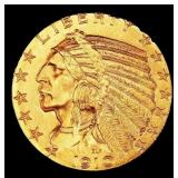 1910-p Gold Indian Half Eagle Near Top Pop! $5 ms6