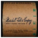 Rare Peace Circ MARSHALL FIELDS 10 $1 Roll Green L