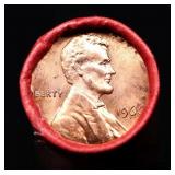 BU Shotgun Lincoln 1c roll, 1966-p 50 pcs Bank Wra