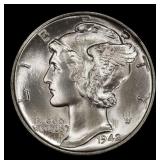 1942-p Mercury Dime 10c ms67 fsb SEGS