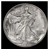 1935-s Walking Liberty Half Dollar 50c Grades au58