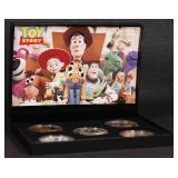 5 Coin Toy Story B Gold Plated Round Collection In