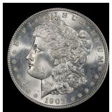 1903-p Morgan Dollar $1 Grades ms65+