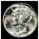 1945-p Mercury Dime 10c ms67 SEGS