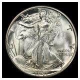 1941-s Walking Liberty Half Dollar 50c Grades ms65