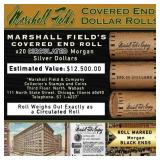 MARSHALL FIELDS RARE Circ Black Lvl 20 Coin Morgan