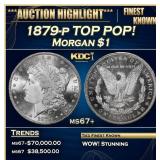 1879-p Morgan Dollar TOP POP! $1 ms67+ SEGS