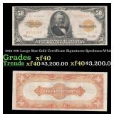 1891 $10 Red Seal Silver Certificate "Tombstone" G