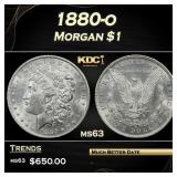 1880-o Morgan Dollar $1 Grades ms63