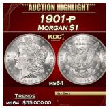 1901-p Morgan Dollar $1 ms64 SEGS