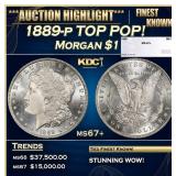 1889-p Morgan Dollar TOP POP! $1 ms67+ SEGS