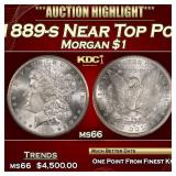 1889-s Morgan Dollar Near Top Pop $1 ms66 SEGS