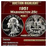 1951 Proof Washington Quarter 25c pr68 DCAM SEGS