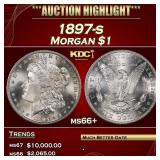 1897-s Morgan Dollar $1 ms66+ SEGS