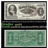 1886 $1 large size Silver Certificate Martha Washi