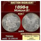 1898-s Morgan Dollar $1 ms63 USCG