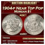 1904-p Morgan Dollar Near Top Pop $1 ms66+ SEGS