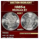 1885-s Morgan Dollar $1 ms65+ SEGS
