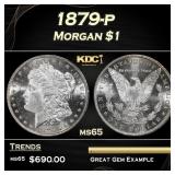 1887-p Morgan Dollar $1 ms66+ SEGS