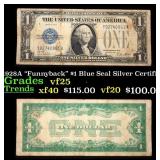 1928A $1 Blue Seal Silver Certificate "Funnyback"