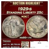 1929-s Standing Liberty Quarter 25c ms66+ fh SEGS