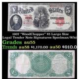 1891 $1 large size Silver Certificate Martha Washi