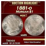 1881-o Morgan Dollar $1 ms65 SEGS