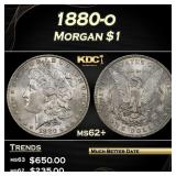 1880-o Morgan Dollar $1 Grades ms62+