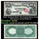 1880 $10 United States Note "Jackass Note" Grades