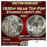1930-p Standing Liberty Quarter Near Top Pop 25c m