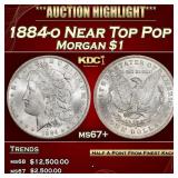 1884-o Morgan Dollar Near Top Pop $1 ms67+ SEGS