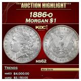 1886-o Morgan Dollar $1 ms62 USCG