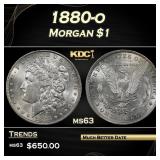 1880-o Morgan Dollar $1 Grades ms63