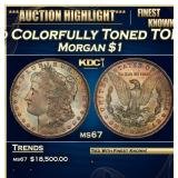 1888-o Morgan Dollar Colorfully Toned TOP POP! $1