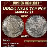 1884-o Morgan Dollar Near Top Pop $1 ms67+ SEGS