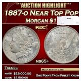 1887-o Morgan Dollar Near Top Pop $1 ms65+ SEGS