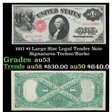 1891 $1 Treasury Note Edwin M Stanton Grades Selec