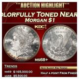 1881-s Morgan Dollar Colorfully Toned Near Top Pop