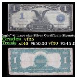 1899 $1 large size Silver Certificate "Black Eagle