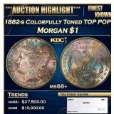 1882-s Morgan Dollar Colorfully Toned TOP POP! $1