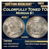 1889-o Morgan Dollar Colorfully Toned TOP POP! $1